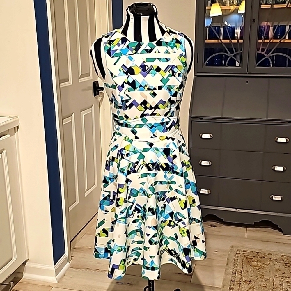 Vince Camuto Fully Lined Fit and Flare Dress